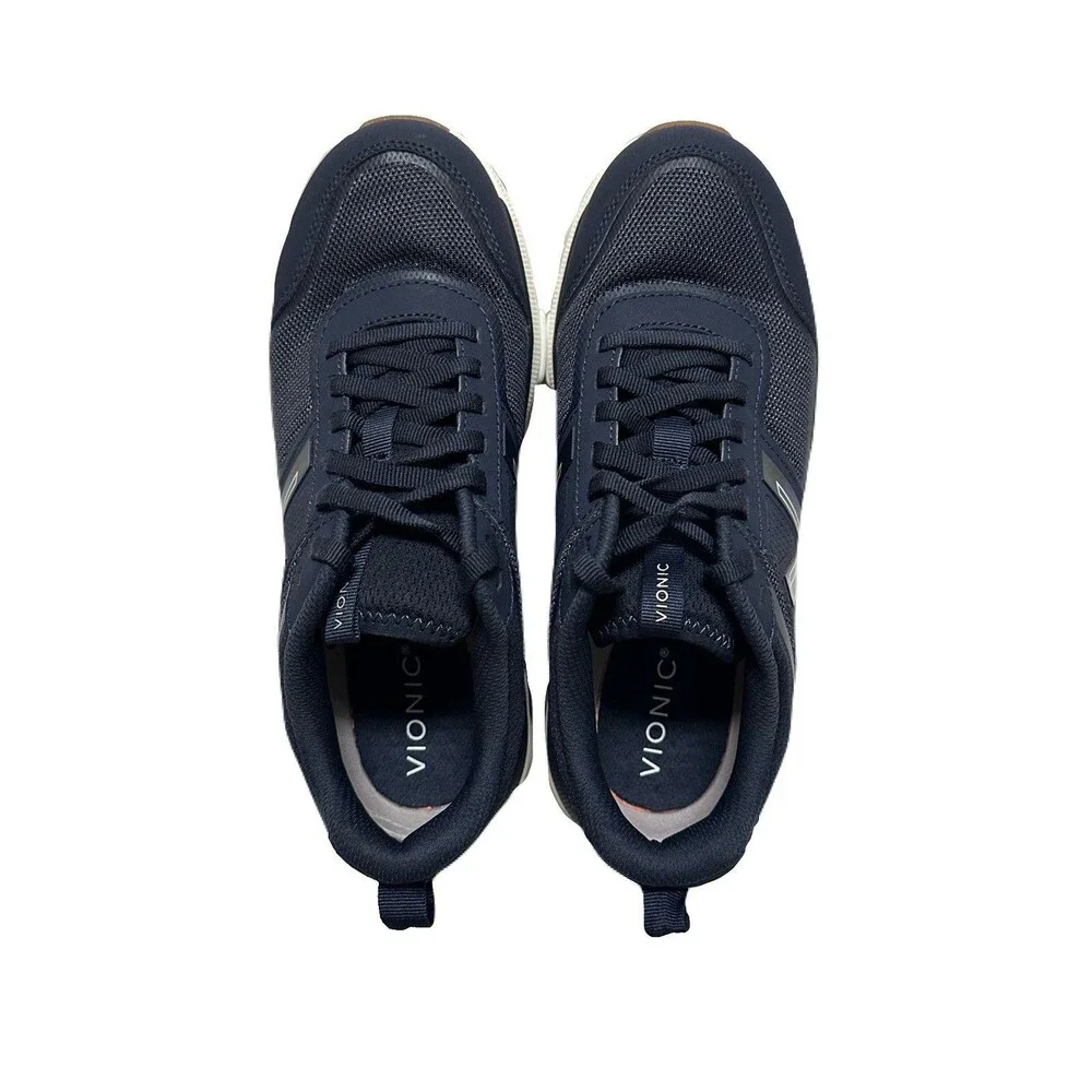NEW Vionic Walk Strider Womens Size 8.5 Wide Fit Navy Comfort Oxford Sneakers - Picture 4 of 8